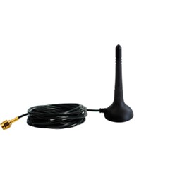 Funk antenne met magnetische voet en 250 cm kabel, Zwart